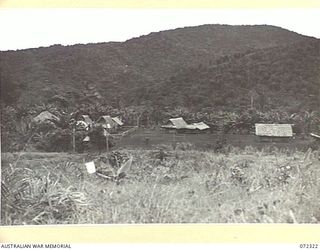 MENARI, NEW GUINEA. 1944-04-05. THE AUSTRALIAN NEW GUINEA ADMINISTRATIVE UNIT CAMP SITUATED WITH THE MENARI SIGNAL STATION. THE SIGNAL STATION IS OPERATED BY THE 23RD LINE SECTION 18TH LINES OF ..