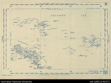 Papua New Guinea, New Guinea and Papua, Base Compilation, Base Compilation Series, Sheet D.e., 1952, 1:600 000