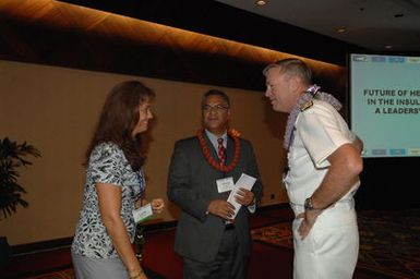 [Assignment: 48-DPA-09-29-08_SOI_K_Isl_Conf_AM] Insular Areas Health Summit [("The Future of Health Care in the Insular Areas: A Leaders Summit") at the Marriott Hotel in] Honolulu, Hawaii, where Interior Secretary Dirk Kempthorne [joined senior federal health officials and leaders of the U.S. territories and freely associated states to discuss strategies and initiatives for advancing health care in those communinties [48-DPA-09-29-08_SOI_K_Isl_Conf_AM_DOI_0392.JPG]