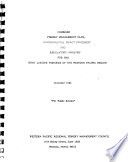 Combined fishery management plan, environmental impact statement and regulatory analysis for the spiny lobster fisheries of the Western Pacific region