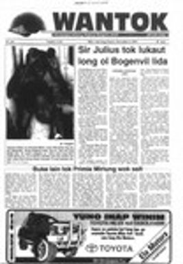 Wantok Niuspepa--Issue No. 1115 (November 09, 1995)