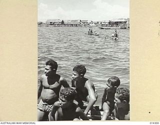 1943-02-02. NEW GUINEA. "JAP-MAN, HE GONE TAUBADA." IS NOW THE PASSWORD ALONG THE JUNGLE TRACKS OF THE PAPUAN COAST NOW, THE NATIVES KNOW BY BUSH TELEGRAPH INSTINCT, OR "MISSION TALK ENGLISH" THAT ..