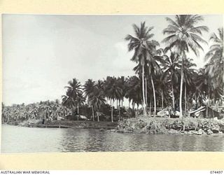 MATUPI, NEW GUINEA. 1944-07-02. A JOIN-UP PHOTOGRAPH OF THE CAMP AREA OF THE 15TH FIELD AMBULANCE AT MATUPI. TO JOIN TO PHOTOGRAPH NO. 74498