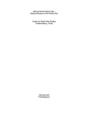 Oral History Interview with Fred Bergeron, April 29, 2004