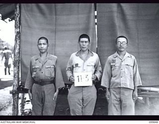 RABAUL, NEW BRITAIN, 1946-02-21. IDENTIFICATION PHOTOGRAPH OF SUSPECTED JAPANESE WAR CRIMINALS