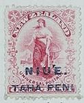 Stamp: New Zealand - Niue One Penny