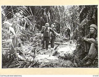 1943-01-27. PAPUA. ALLIED ADVANCE ON SANANANDA. WATER, MUD AND SLUSH ARE ALMOST THE ALLIED TROOPS INSEPARABLE COMPANIONS IN PAPUA. FOR WEEKS THE ALLIES HAVE BEEN ADVANCING, SOME TIMES UP TO THEIR ..