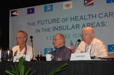 [Assignment: 48-DPA-09-30-08_SOI_K_Isl_Conf_Final] Final day of Insular Areas Health Summit [("The Future of Health Care in the Insular Areas: A Leaders Summit") at the Marriott Hotel in] Honolulu, Hawaii, where Interior Secretary Dirk Kempthorne [joined senior federal health officials and leaders of the U.S. territories and freely associated states to discuss strategies and initiatives for advancing health care in those communinties [48-DPA-09-30-08_SOI_K_Isl_Conf_Final_DOI_0884.JPG]