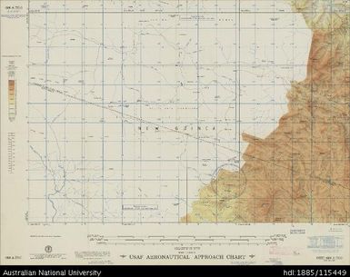 Papua New Guinea, New Guinea, Orei, Aeronautical Approach Chart Series, Sheet 988 A-IV-G, 1957, 1:250 000