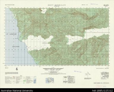 Papua New Guinea, New Ireland, Mount Konokalang, Series: AMS T795, Sheet 6345 IV, 1966, 1:50 000