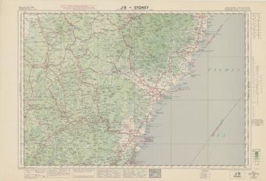 Australian aeronautical map: Sydney (Sheet J9)