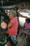 Haunu party, Sialeva; women dancing a sau