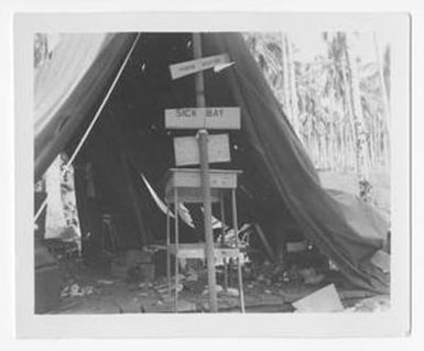[Marine Aviation Sick Bay After Shelling]