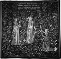 Millefleurs ground with Queen Semiramis, Image 1
