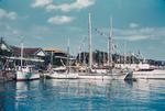 View of yachts in Papeete harbour
