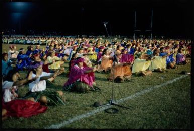 South Pacific Festival of the Arts, Apia, 1996. Sasa performance