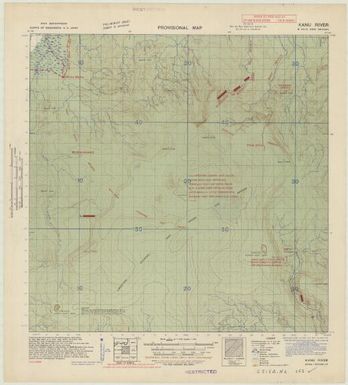 New Britain, provisional map (Kanu River , overprinted)