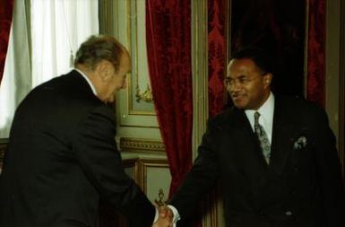 Meeting with His Excellency Isikeli Uluinairai Mataitoga, new Ambassador of the People's Democratic Republic of Fiji: presentation of credential letters.