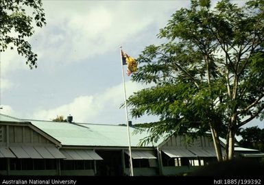 Royal Standard above British Paddock