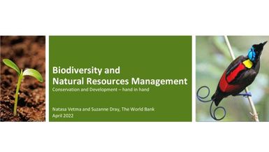 Biodiversity and Natural Resources Management Conservation and Development