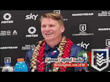 Post-Match Press Conference - Toa Sāmoa v Kiwis - Sāmoa Capital Radio - Pacific Championship 2023