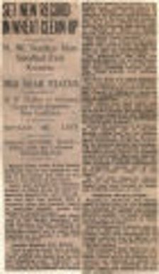 Set New Record In Wheat Clean-Up: N. W. Surplus Now Smallest Ever Known.: Mid Year Status: H. W. Collins Of National Grain Body Explains Fine Condition: 10,754,121 Bu. Left: Reduced 83,150,000 Bushels-China Sales And California Demand Big Help. Northwest History. Wheat.