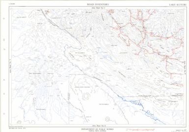 Papua New Guinea road inventory, July 1975: Lake Kutubu (Sheet 12)