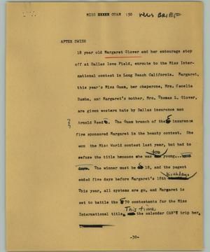 [News Script: Miss Guam]