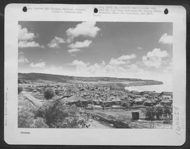 General View Of Installations On Saipan, Marianas Islands, November 1944. (U.S. Air Force Number 65256AC)