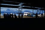 Passengers waiting to depart on TEAL Short Solent at Tahiti