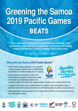 Greening the Samoa 2019 Pacific Games BEAT