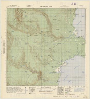 New Britain, provisional map (Drina)