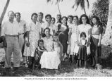 Members of the DeBrum and Cappelle families of Likiep, summer 1949