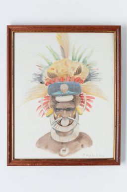 [scarf, silk, framed] Framed silk scraf