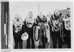 Clergy wearing leis at Hilo Centenary celebration, Hawaii, April 27, 1946