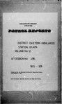 Patrol Reports. Eastern Highlands District, Okapa, 1973 - 1974