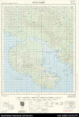 Solomon Islands, British Solomon Islands Protectorate, Santa Isabel, Series: X711, Sheet 8-159-7, 1970, 1:50 000