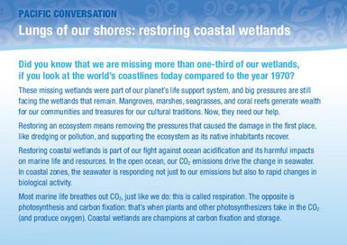 Pacific Conversation Card Series : Lungs of Shores: Restoring Coastal Wetlands