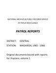 Patrol Reports. Central District, Magarida, 1965-1966