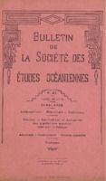 Bulletin de la Société des Études Océaniennes numéro 24