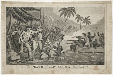 [Webber, John], 1751-1793 (after) :The death of Captn Cook. Feby 14, 1779 [1787-1790?]