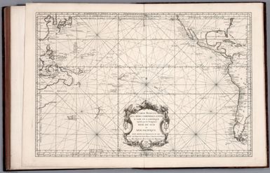 Carte Reduite des Mer Comprises Entre l'Asie et l'Amerique.