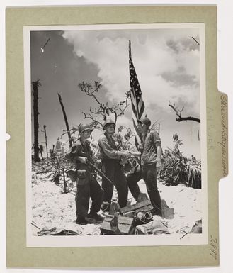 The Stars and Stripes Wave Over Angaur Island