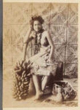 Native girl, Apia, Samoa