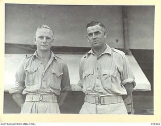 SIPAAI, BOUGAINVILLE ISLAND. 1945-01-08. PERMIT PHOTOGRAPHS TAKEN FOR THE 101ST FIELD SECURITY SECTION AND THE 29TH FIELD SECURITY SECTION. SEEN ARE:- NX146634 LANCE-SERGEANT F.H. HARDWICK (1); ..