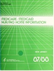 Medicare/Medicaid nursing home information, 1987-1988