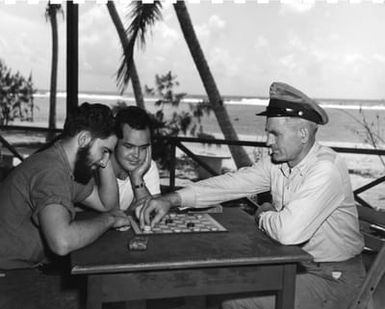 Playing Checkers at Camp Dealey