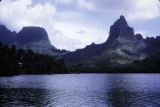 French Polynesia, landscape and mountains of Moorea Island