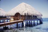 French Polynesia, overwater cabin on shore of Bora Bora