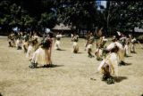 Fiji, dancers performing war dance